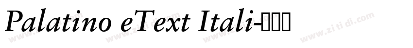 Palatino eText Itali字体转换 Palatino eText Itali字体转换